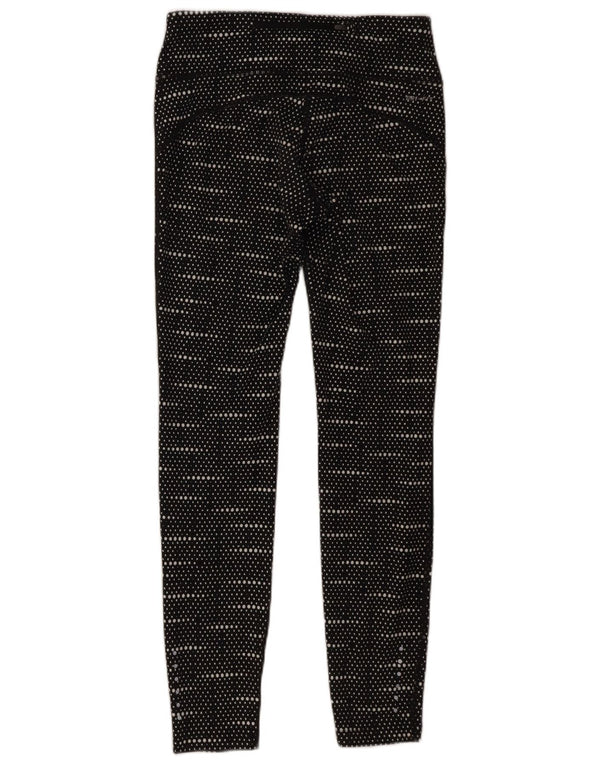 Nike Ženske Dri Fit Leggings UK 10 Male crne točkice