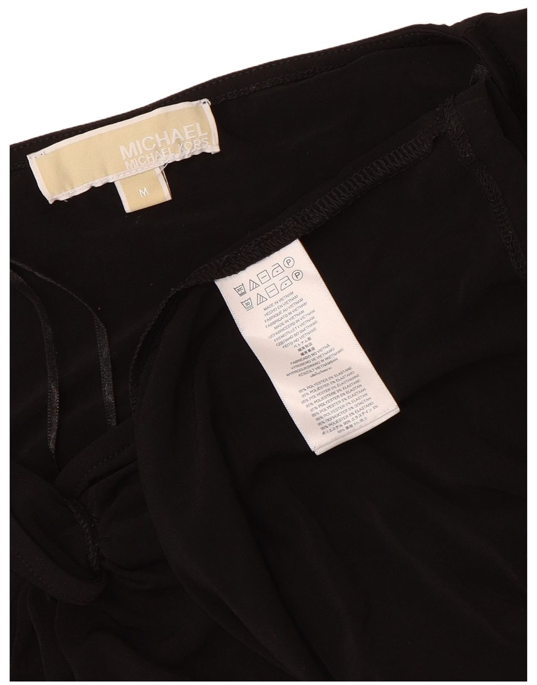 Ženska haljina dugih rukava Michael Kors, UK 14 srednje crni poliester