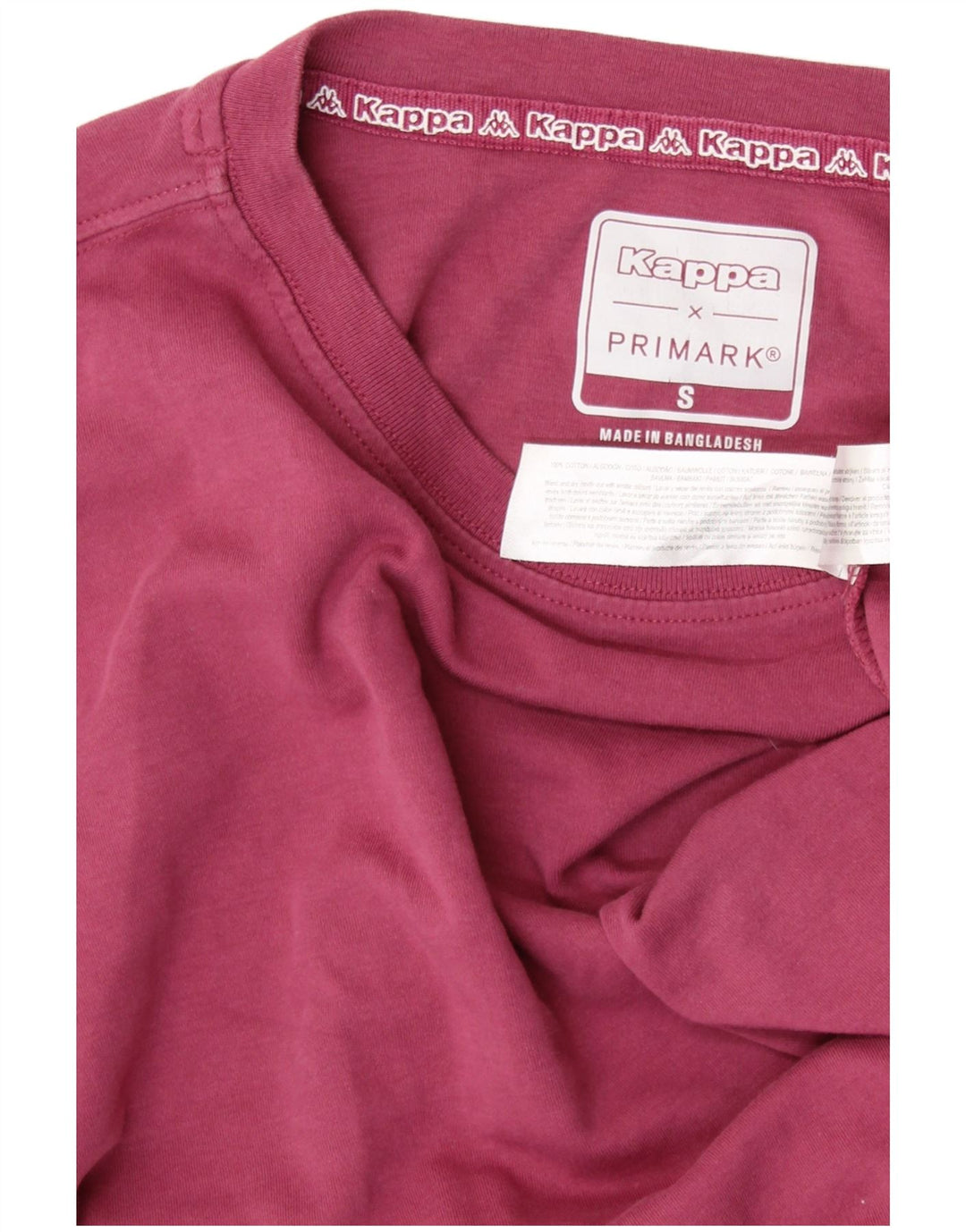 KAPPA ženska majica s velikim grafičkim kratkim rukavima UK 10 Small Burgundy