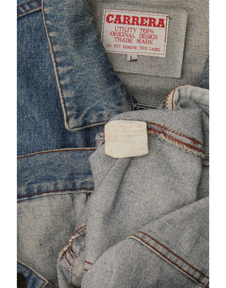 Carrera muška traper jakna UK 40 Large Blue Cotton