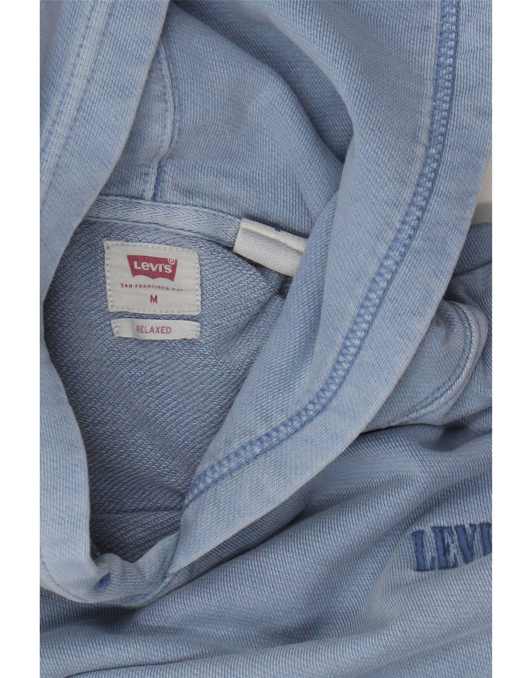 Levi's muška majica s kapuljačom opuštenog kroja srednje plava