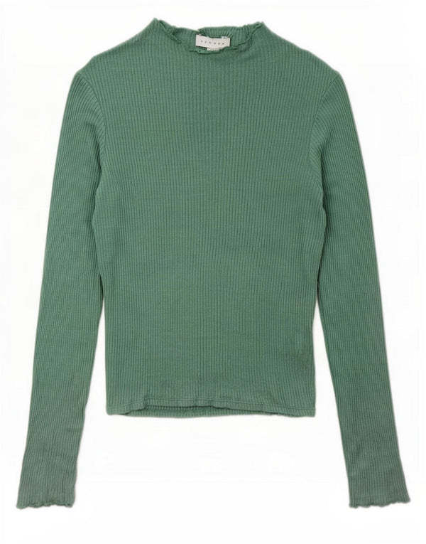 Topshop ženska majica dugih rukava UK 6 XS zelena viskoza