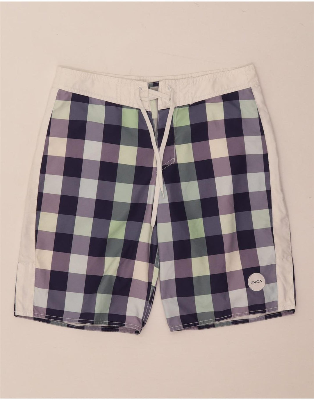 RVCA muške kratke hlače za kupanje srednjeg raznobojnog gingham poliestera