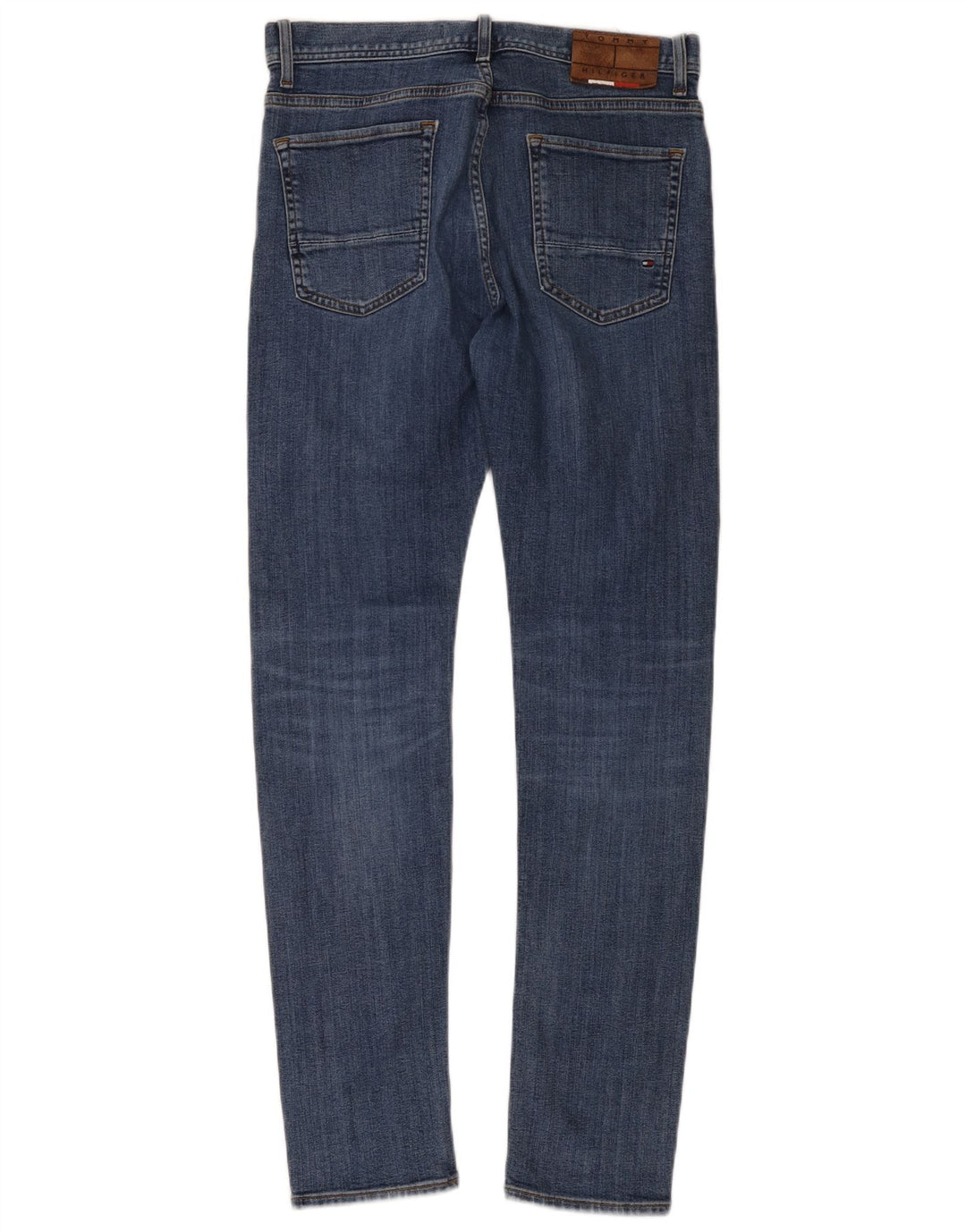 Tommy Hilfiger Mens Bleecker Slim Jeans W32 L32 Plavi pamuk