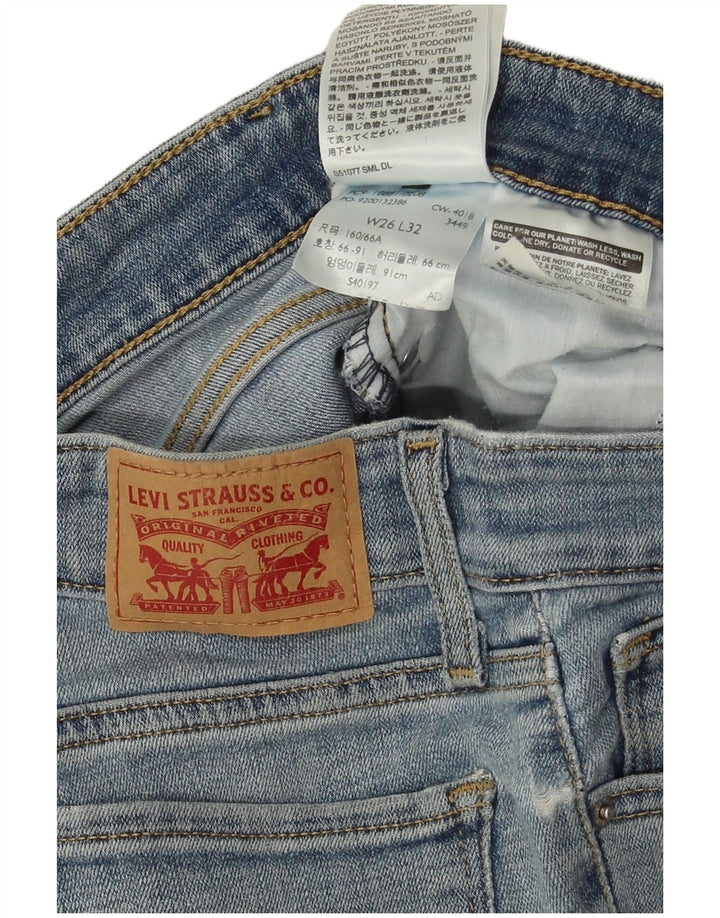 Levi's ženske 711 uske traperice W26 L32 plavi pamuk