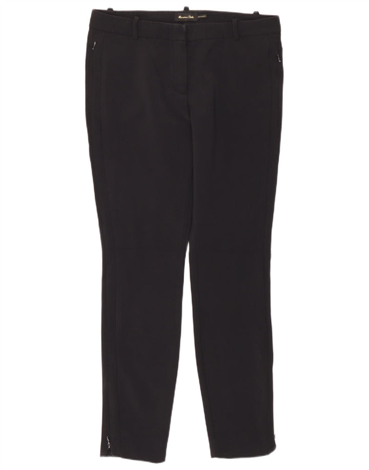 Massimo Dutti ženske uske hlače W30 L28 crni poliamid