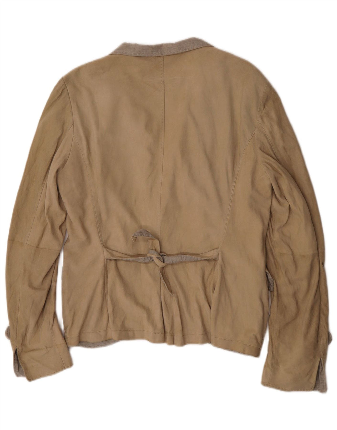 Brunello Cucinelli ženski sako sa 1 gumbom UK 12 srednje bež klasična