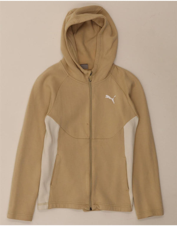 Puma pulover s kapuljačom i kapuljačom za djevojčice 11-12 godina bež boje