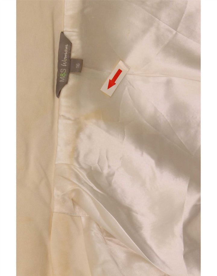 Marks & Spencer ženska pomoćna jakna s kapuljačom UK 16 Large Off White
