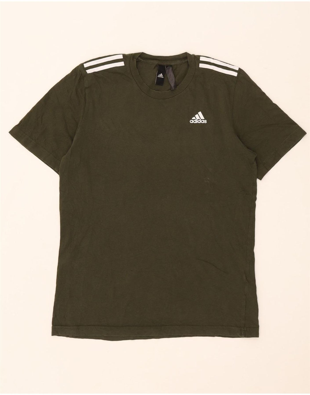 Adidas muška majica kratkih rukava mala kaki pamuk