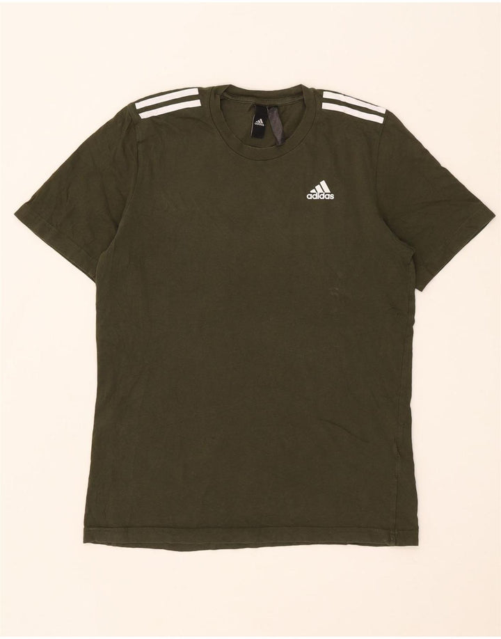 Adidas muška majica kratkih rukava mala kaki pamuk