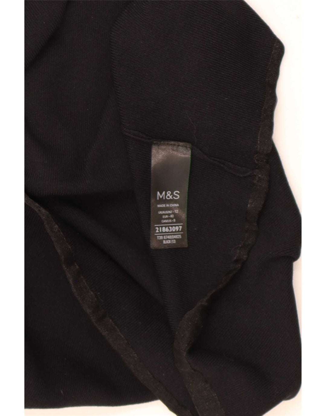 Marks & Spencer ženski prsluk UK 12 srednje crna viskoza