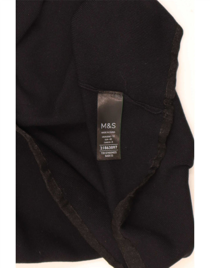 Marks & Spencer ženski prsluk UK 12 srednje crna viskoza