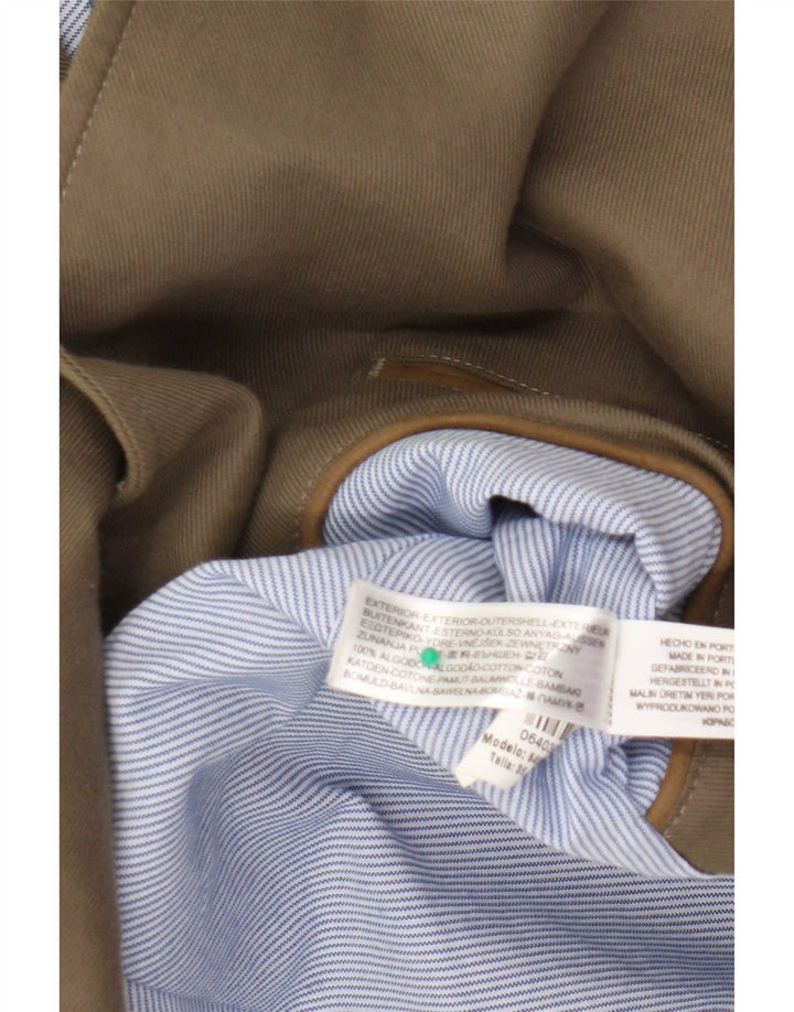 Ženski graškasti kaput Massimo Dutti EU 36 XS kaki pamuk