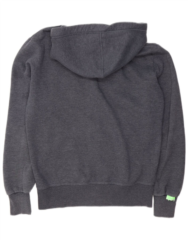 Superdry muški pulover s kapuljačom s patentnim zatvaračem, srednje sivi pamuk