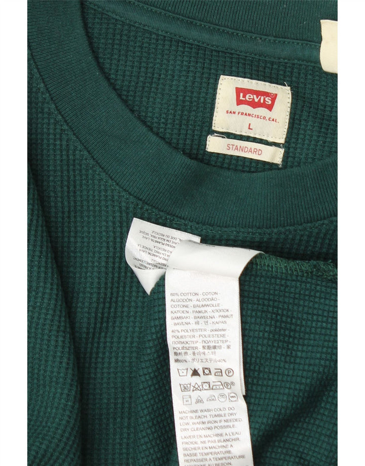Levi's standardna muška majica dugih rukava, veliki zeleni pamuk