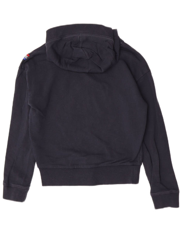 Tommy Hilfiger Ženska majica s kapuljačom s kapuljačom UK 10 Mali tamnoplavi pamuk