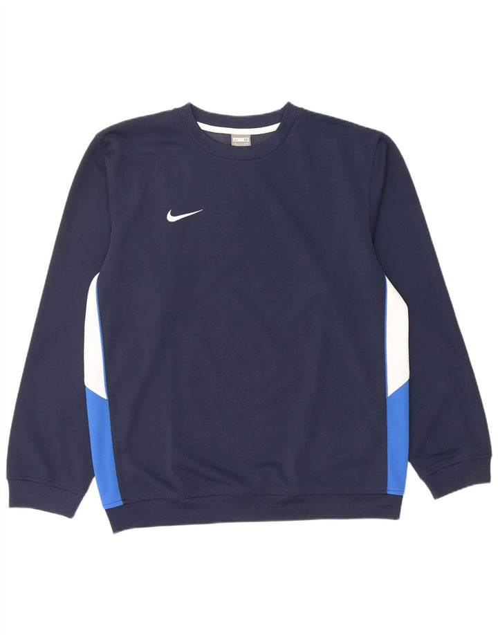 NIKE Muška majica s kratkim rukavima UK 39/41 srednje tamnoplave boje
