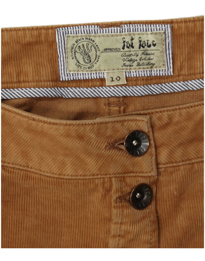 FAT FACE Ženska suknja od samta UK 10 Mala W30 Bež pamuk