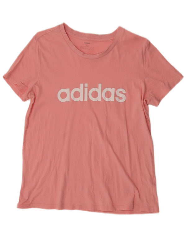 Adidas ženska majica kratkih rukava s grafičkim motivima UK 20/22 XL ružičasta