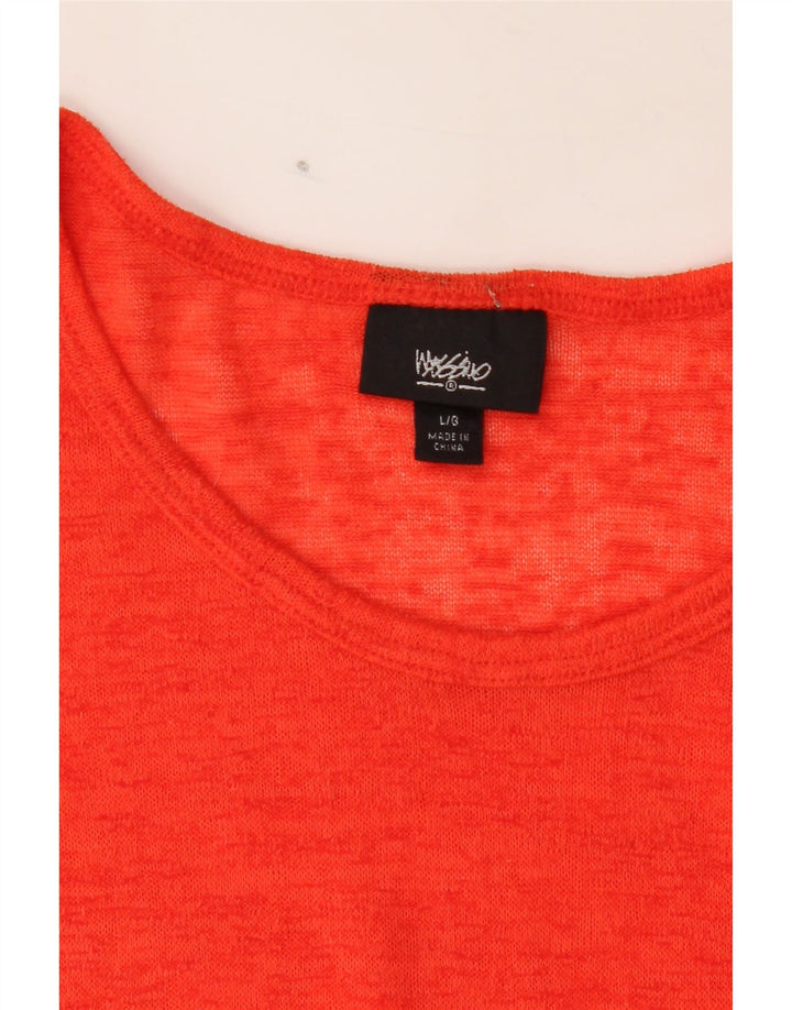 MOSSIMO Womens T-Shirt Top UK 16 Large Red Polyester Vintage Mossimo and Second-Hand Mossimo from Messina Hembry 