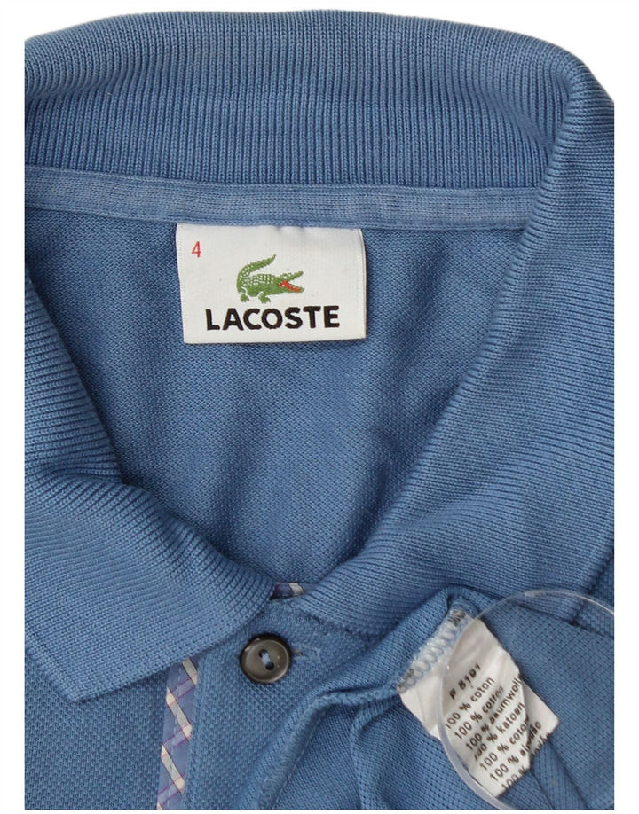 Lacoste muška polo majica veličine 4 srednje plavi pamuk