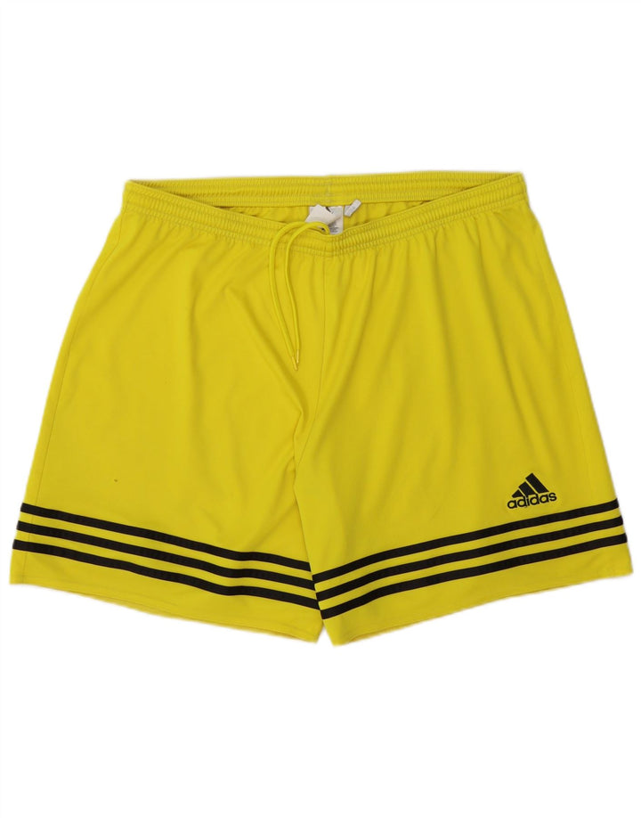 Adidas muške sportske kratke hlače Climalite, veliki žuti poliester