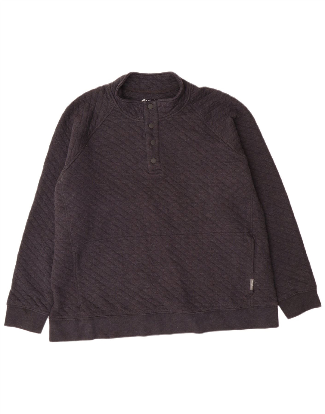 Eddie Bauer muška majica s dugmadima i izrezom 2XL sivi geometrijski pamuk