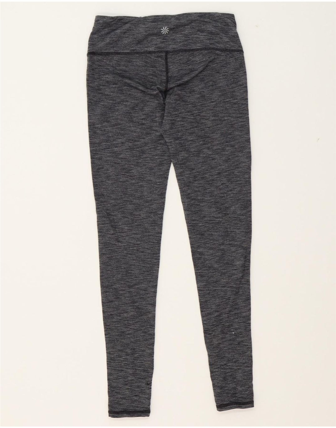 ATHLETA Womens Leggings UK 4 XS  Grey Flecked Nylon Vintage Athleta and Second-Hand Athleta from Messina Hembry 