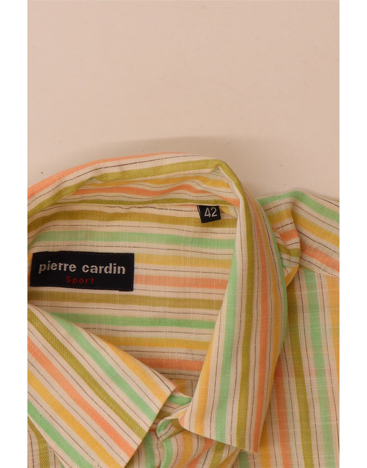Pierre Cardin muška košulja kratkih rukava, veličina 42, velike raznobojne pruge