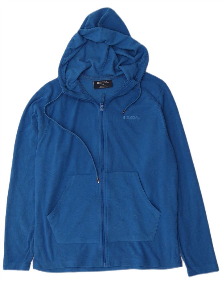 Mountain Warehouse muška flis jakna s kapuljačom UK 38 srednje plavi poliester