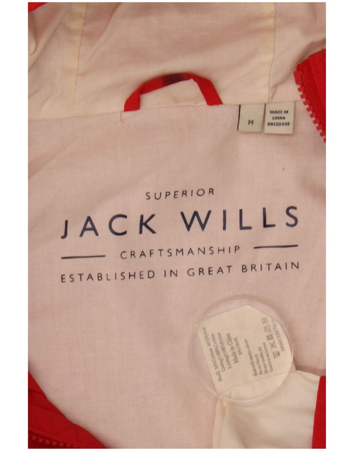 Jack Wills Muška kišna jakna s kapuljačom UK 38 Srednje crveni pamuk