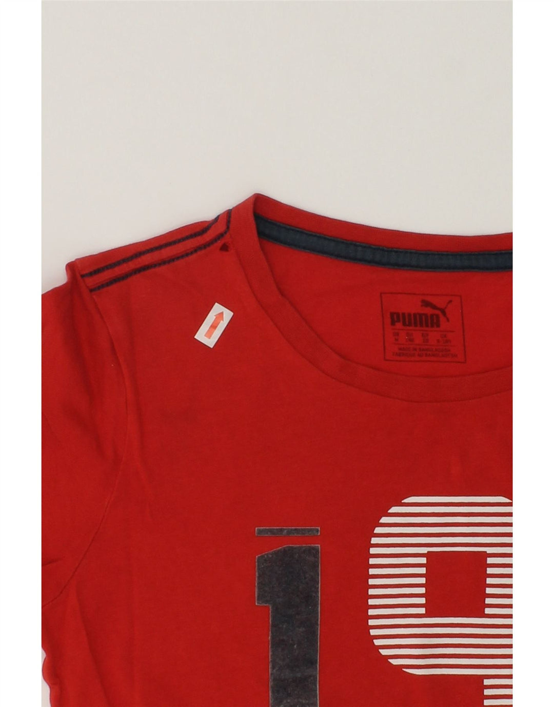 PUMA Boys Graphic T-Shirt Top 9-10 Years Red | Vintage Puma | Thrift | Second-Hand Puma | Used Clothing | Messina Hembry 