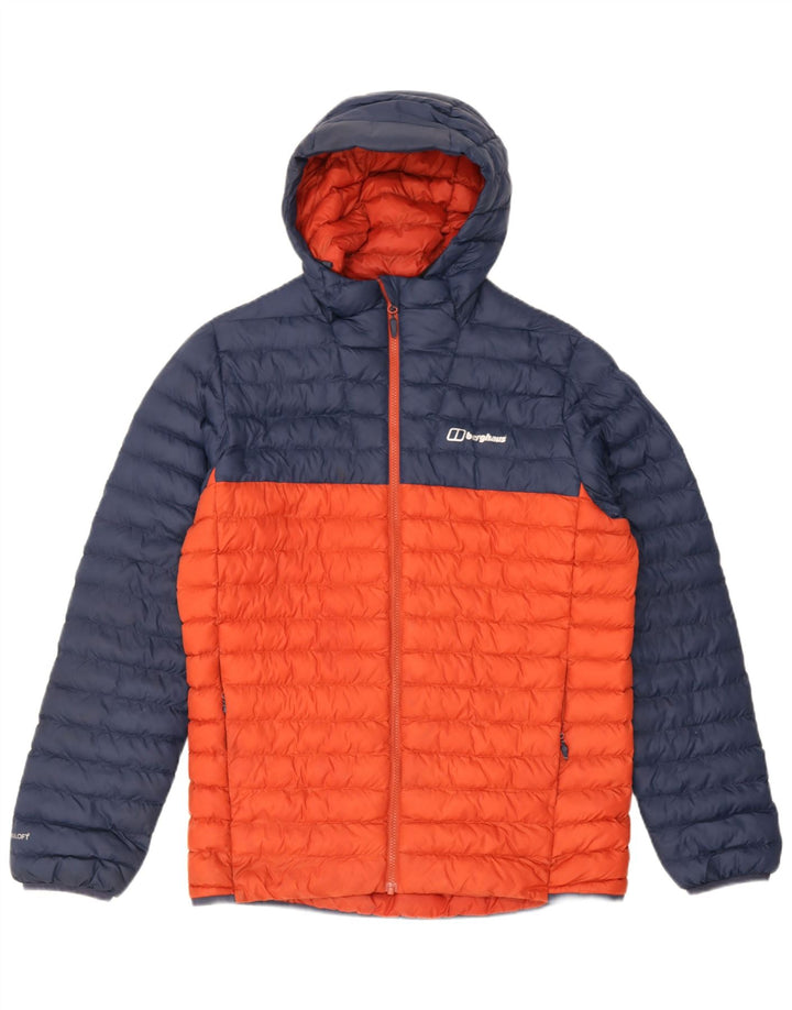 Berghaus muška podstavljena jakna s kapuljačom UK 38 Medium Blue Colourblock poliamid