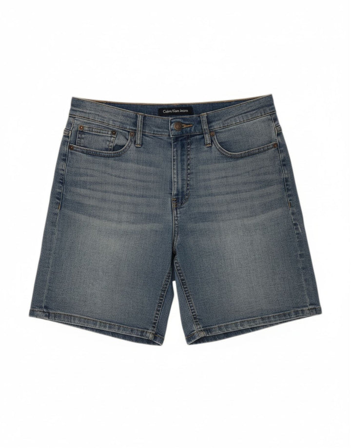 CALVIN KLEIN Womens Denim Shorts W28 Medium Blue Cotton
