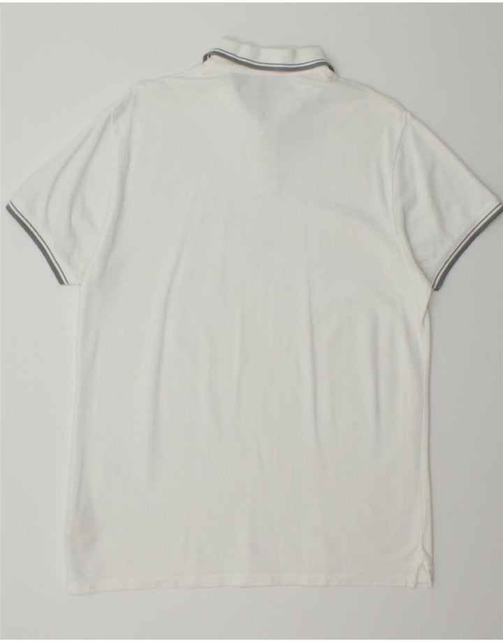WRANGLER Mens Regular Fit Polo Shirt XL White Cotton Vintage Wrangler and Second-Hand Wrangler from Messina Hembry 