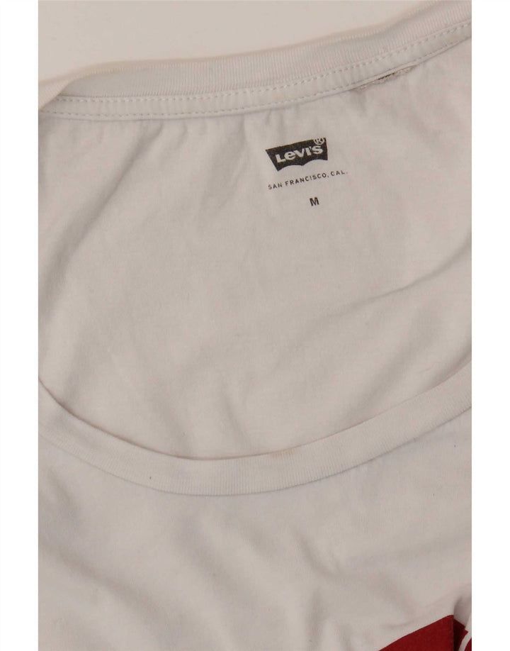 Levi's ženski gornji dio prsluka s grafičkim motivima UK 12 srednje bijele boje