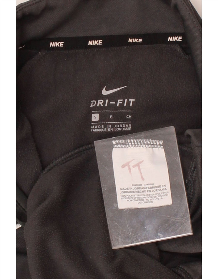 NIKE Mens Dri Fit Zip Neck Pullover Tracksuit Top Small Grey Polyester Vintage Nike and Second-Hand Nike from Messina Hembry 