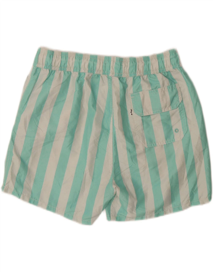 LEVI'S Mens Swimming Shorts Medium  Turquoise Striped Polyester Vintage Levi's and Second-Hand Levi's from Messina Hembry 