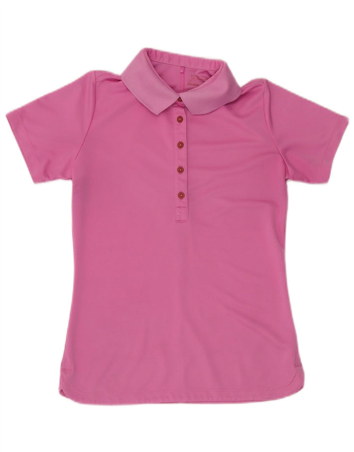 NIKE ženska polo majica Dri Fit UK 12 srednje ružičasti poliester