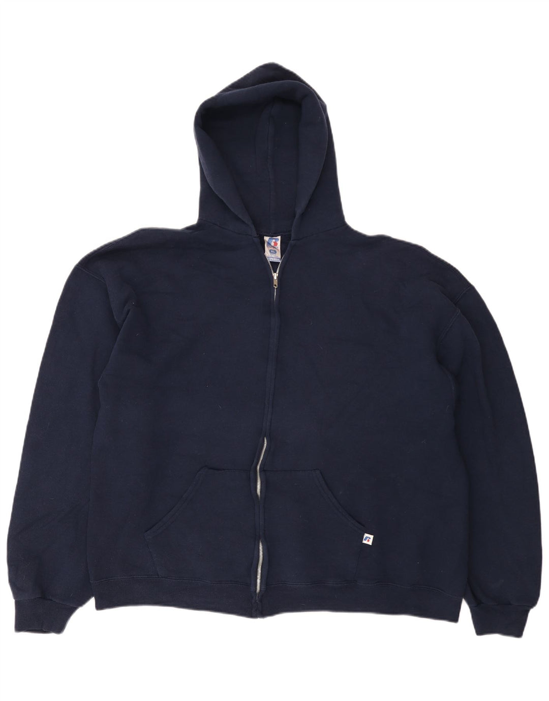 RUSSELL ATHLETIC Ženski Dri-Power Zip pulover s kapuljačom UK 18 XL tamnoplava