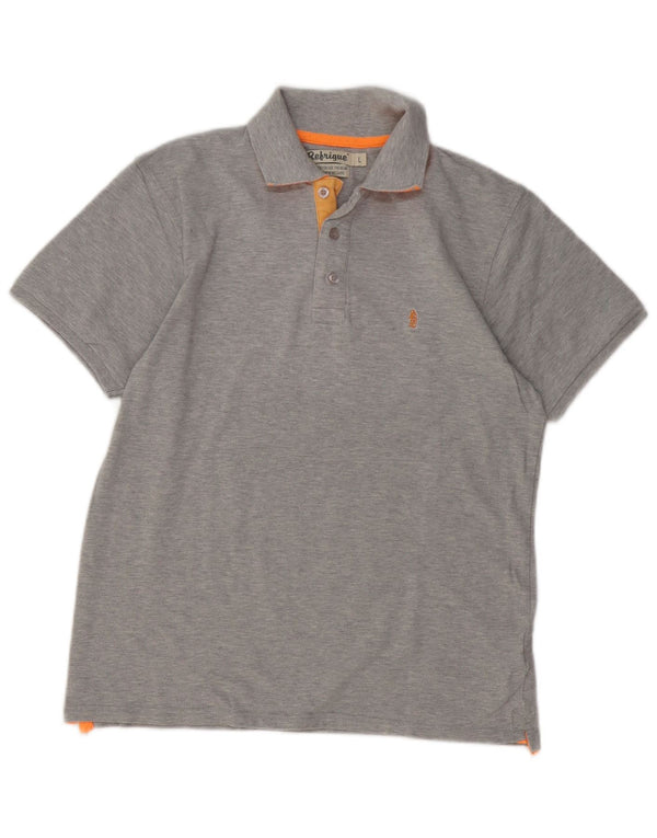REFRIGUE Muška polo majica Large Grey Pamuk