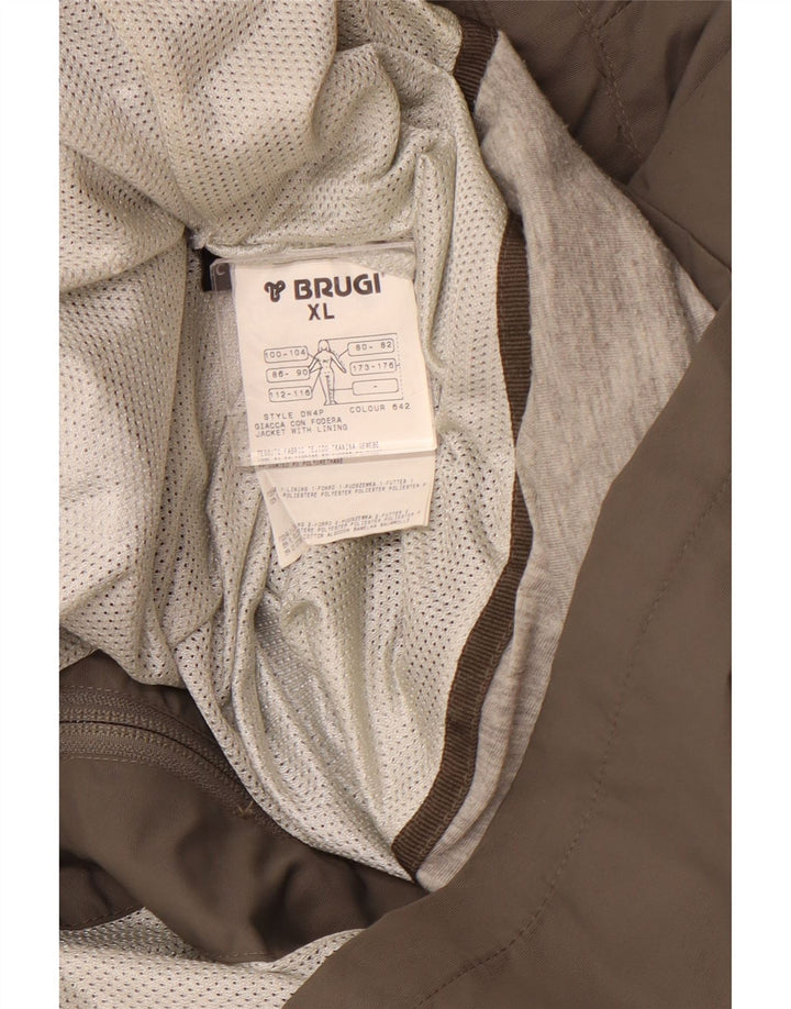 BRUGI ženska kišna jakna s kapuljačom UK 18 XL sivi poliamid