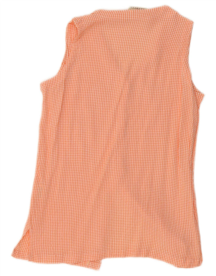Sara Glenzer Ženska vikend košulja Bluza IT 44 Srednje narančasta Gingham