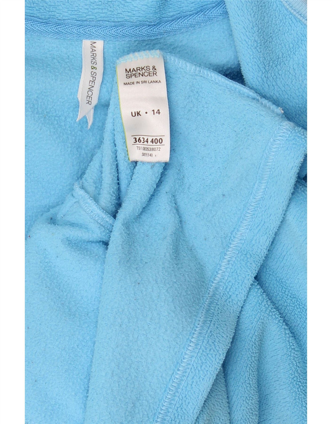 Marks & Spencer ženska jakna od flisa UK 14 veliki plavi poliester