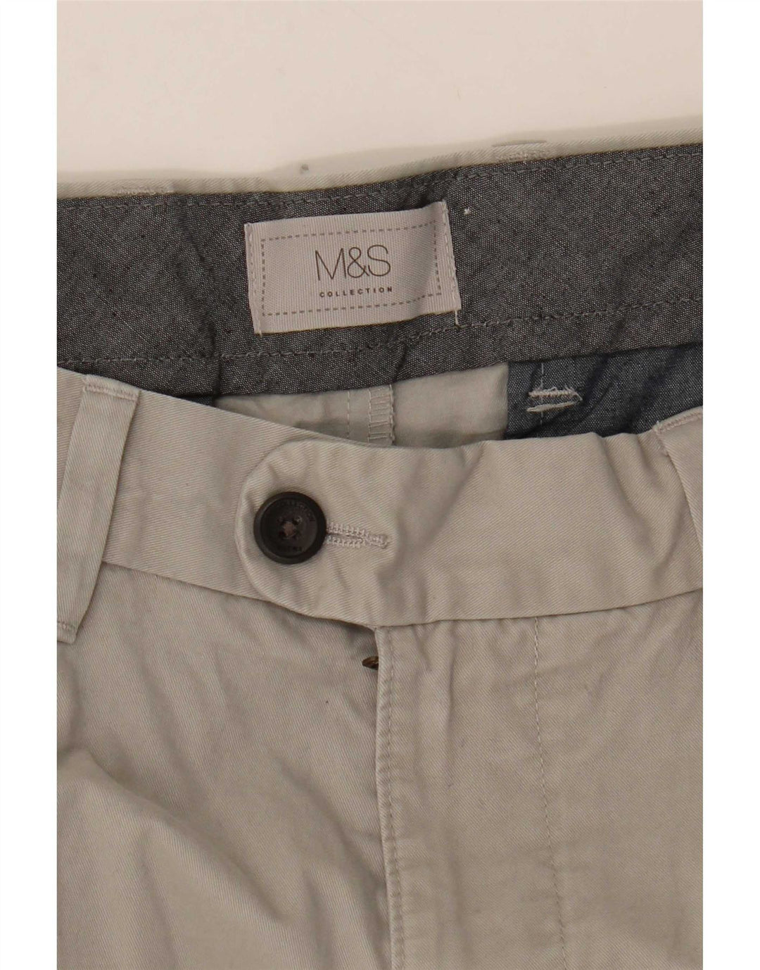 Marks & Spencer muške chino kratke hlače W36 veliki sivi pamuk