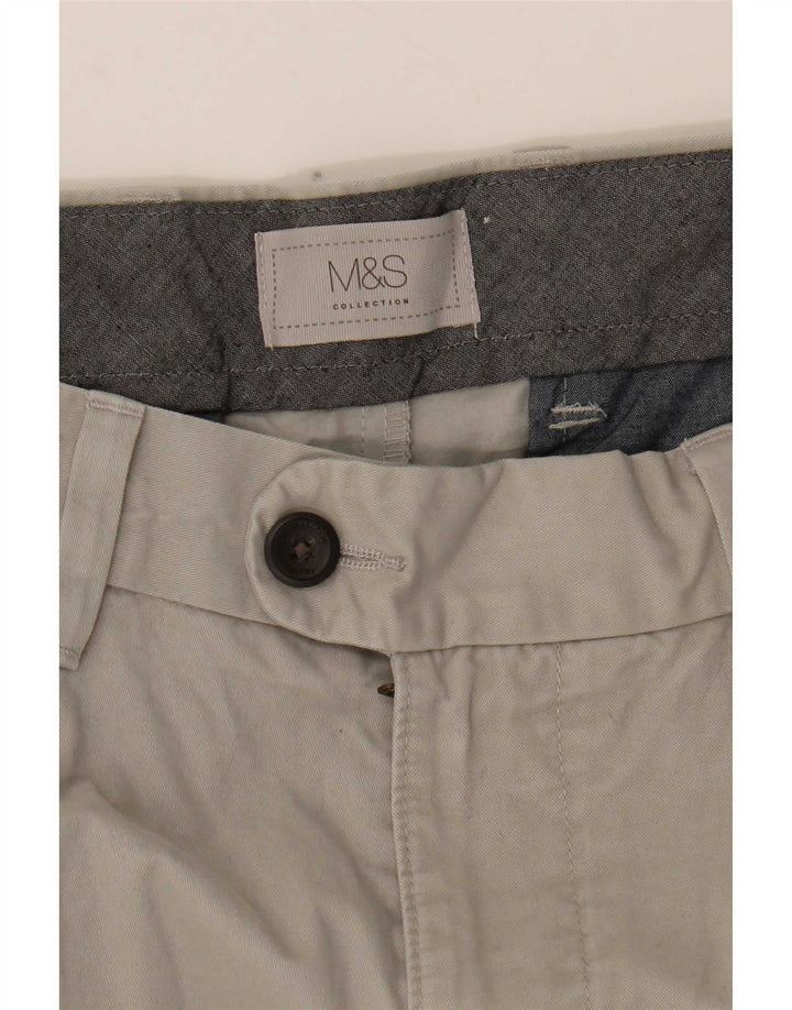 Marks & Spencer muške chino kratke hlače W36 veliki sivi pamuk