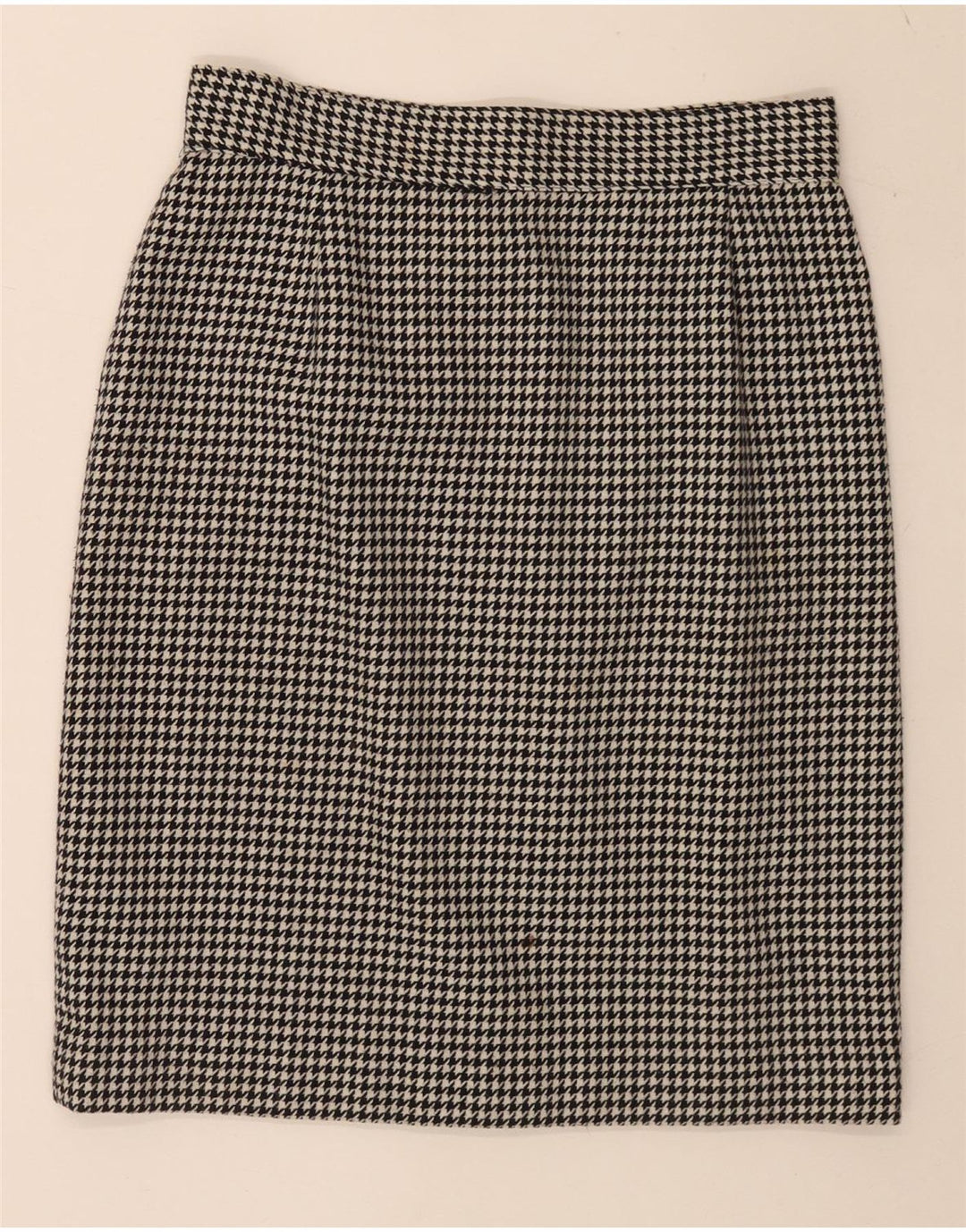 Vintage dvodijelni set ženskih suknji s 5 gumba IT 46 Large W28 crna houndstooth