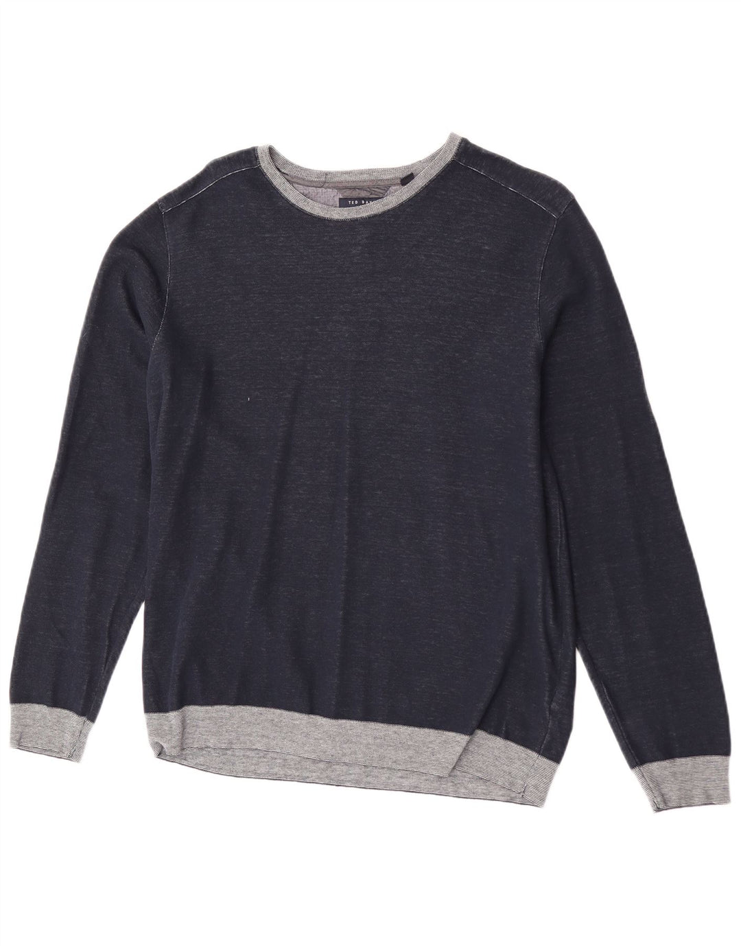 Ted Baker Muška majica s kratkim rukavima, veliki pamuk u tamnoplavoj boji, veličina 4