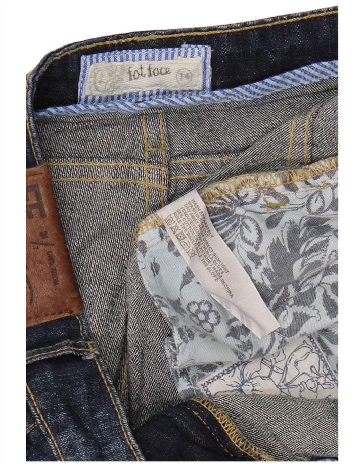 FAT FACE Ženske skraćene traperice UK 14 Large W34 L24 Mornarsko plavi pamuk